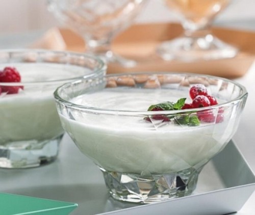 Eisschale Dessertschale Eisbecher Glas Antico Hellgrün 12,5 cm Gelato Vero
